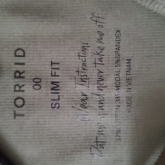 Torrid Celestial Fitted Rib High Neck Cropped Cami Olivine - Picture 10 of 14